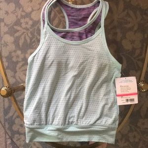 Athlete Girl All For One Tank with Sports Bra xs